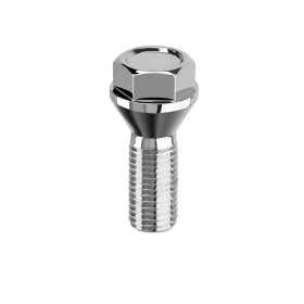 BOLT HEx17 SHORT/H. M12x1.75 CONE 60° GALV.