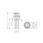 BOLT HEx17 M14x1.5 BALL SEAT R12 GALV.