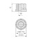 OPEN NUT HEX19 H=17 M12x1.25 FLAT/S. BLACK GALV.